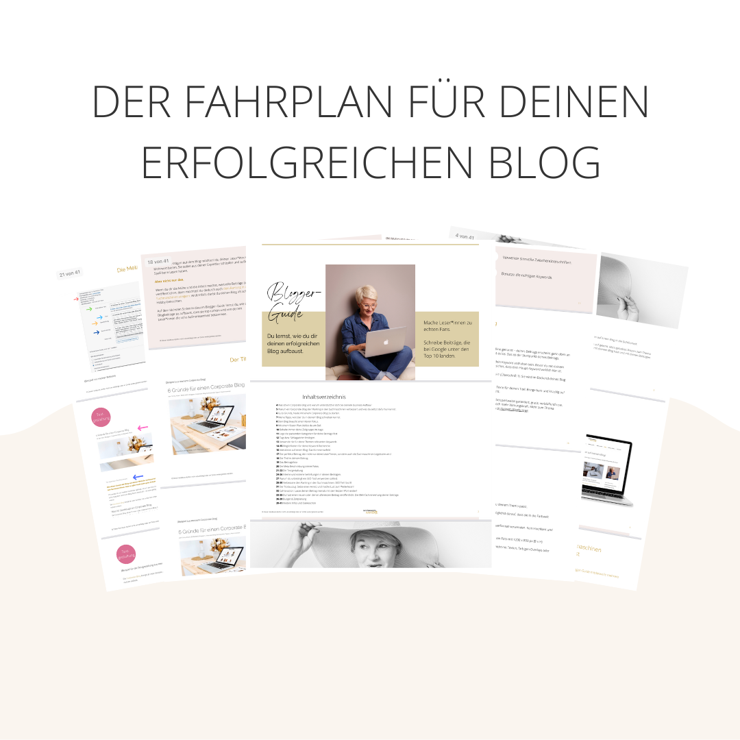 Blogger Guide erfolgreich Bloggen